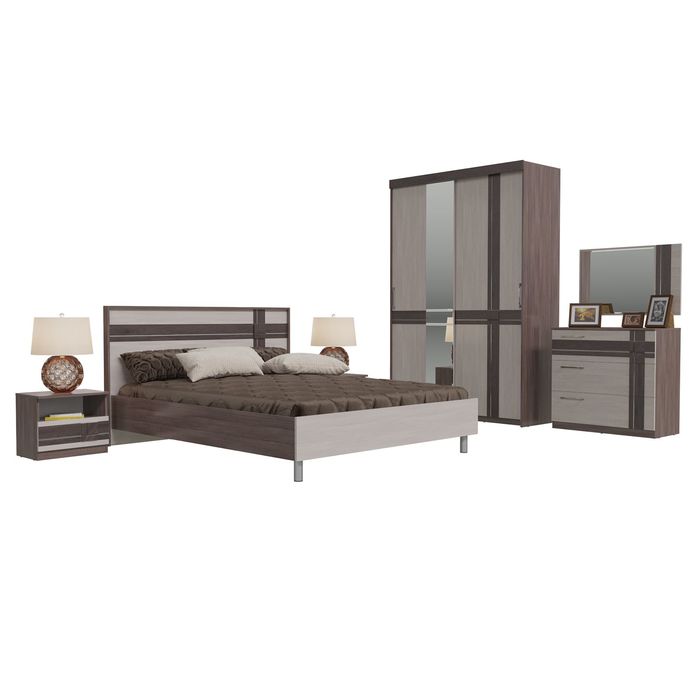 Шкаф-купе 2х дверный ПРЕЗЕНТ Бодега темый/светлый МДФ бодега темный