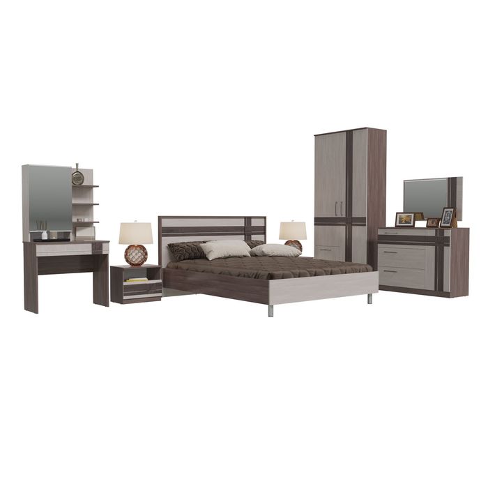 Комод с дверкой и тремя ящиками ПРЕЗЕНТ Бодега темый/светлый МДФ бодега темный