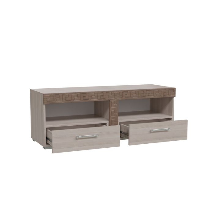 Тумба ТВ БОСТОН Ясень шимо светлый МДФ-ясень темный