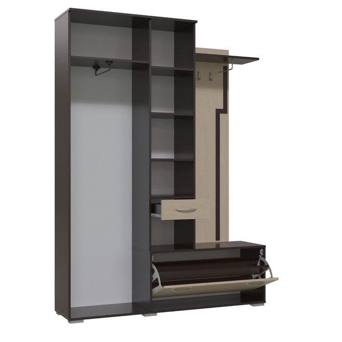 Прихожая КАЛИПСО Левая Венге/Береза