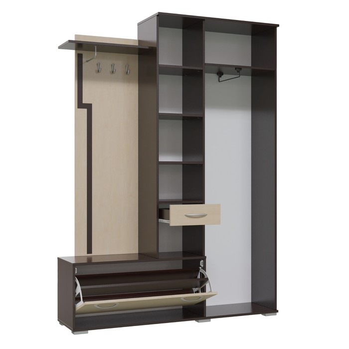 Прихожая КАЛИПСО Правая Венге/Клен