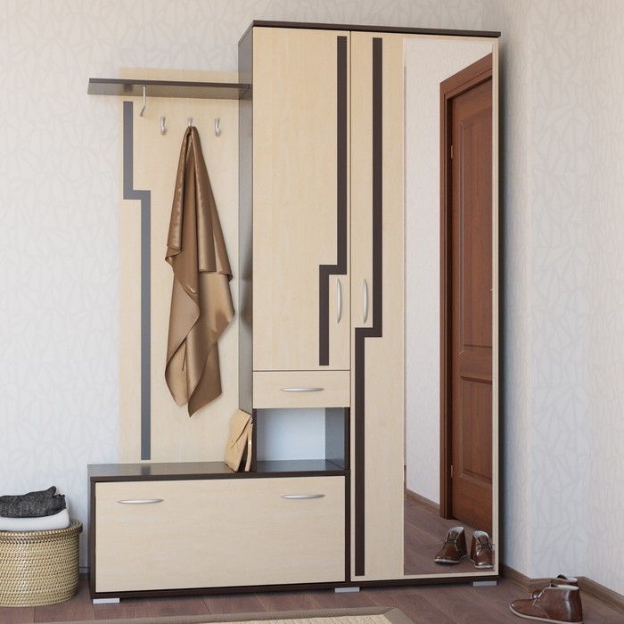 Прихожая КАЛИПСО Правая Венге/Клен