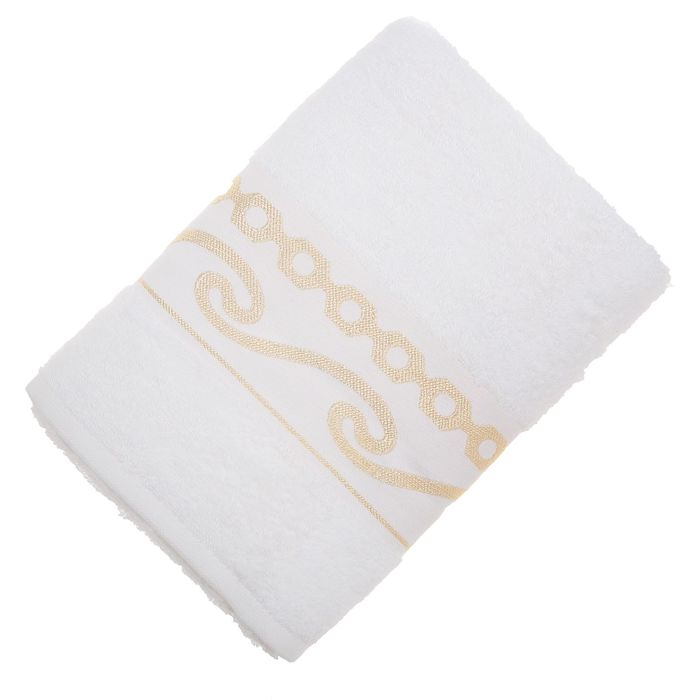 Полотенце DO&amp;CO FREESIA 50*90 см белый, бамбук, 460 гр/м