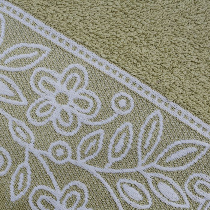 Полотенце махровое TWO DOLPHINS SELITA 70*140 см зелёный, хлопок, 460 гр/м