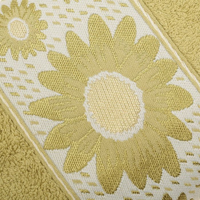 Полотенце махровое TWO DOLPHINS KARDELEN 50*90 см зелёный, хлопок, 460 гр/м