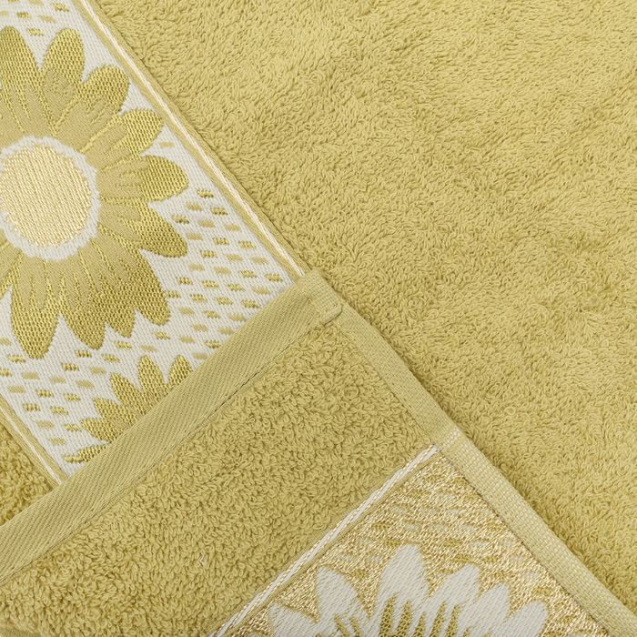 Полотенце махровое TWO DOLPHINS KARDELEN 50*90 см зелёный, хлопок, 460 гр/м