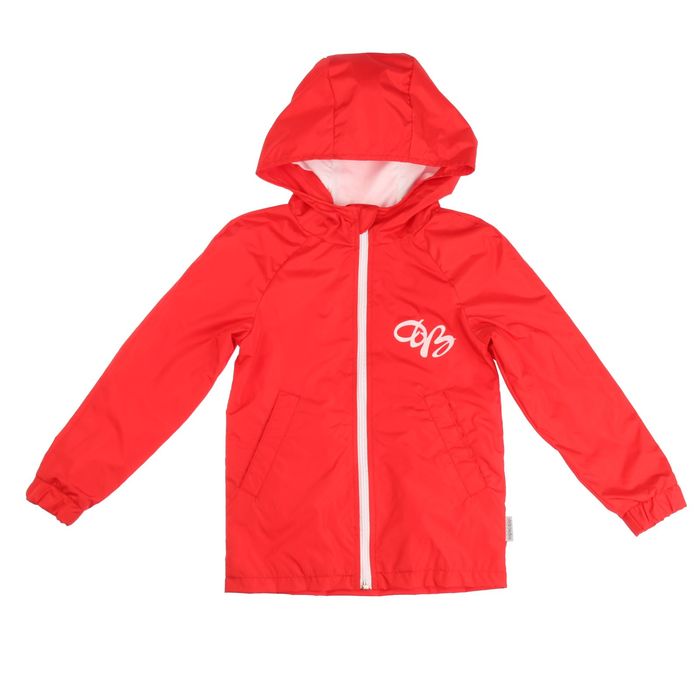 Ветровка для мальчика "ДВ" рост 134-140 см, цвет красный 1041