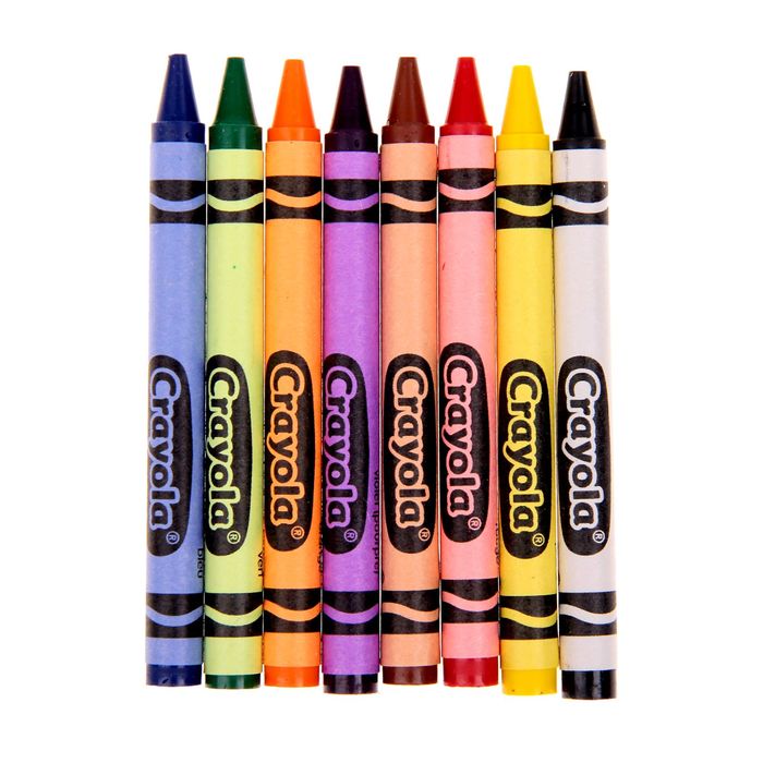 Набор разноцветных восковых мелков, 8 шт.