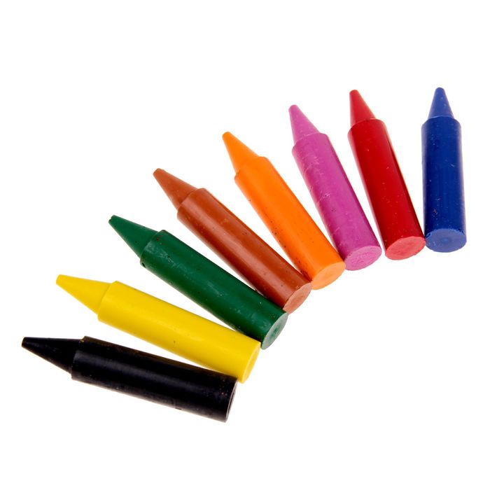 Набор восковых мелков для самых маленьких, 8 цветов