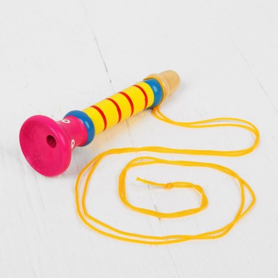 Музыкальная игрушка «Дудочка на веревочке», высокая, цвета МИКС - Фото 1