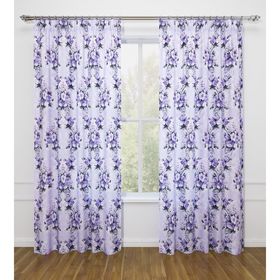 

Фотошторы «Сиреневый узор», ширина 145 см, высота 260 см - 2 шт., габардин