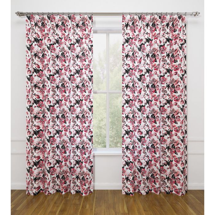 Фотошторы "501 роза", ширина 145 см, высота 260 см-2 шт., габардин 07455