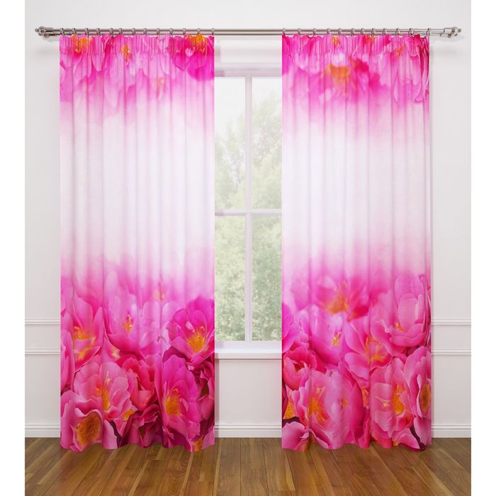 Фотошторы "Анжелика", ширина 145 см, высота 260 см-2 шт., габардин 07461