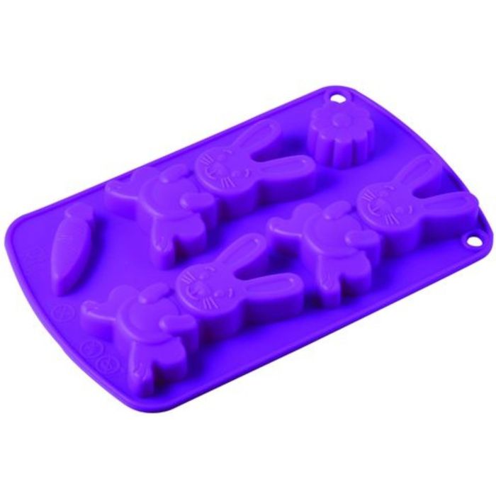 Форма для выпечки "Зайчики" Silicone 21х13х2 см