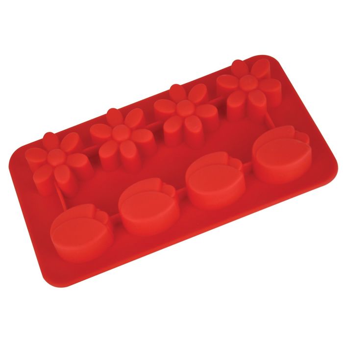 Форма для льда "Цветочки" 19,5х10,5х2,5 см