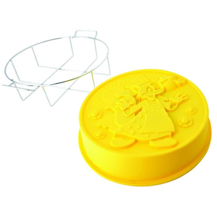 Форма для выпечки 25x6 см "Колобок" на мет. подст.Linea Silicone