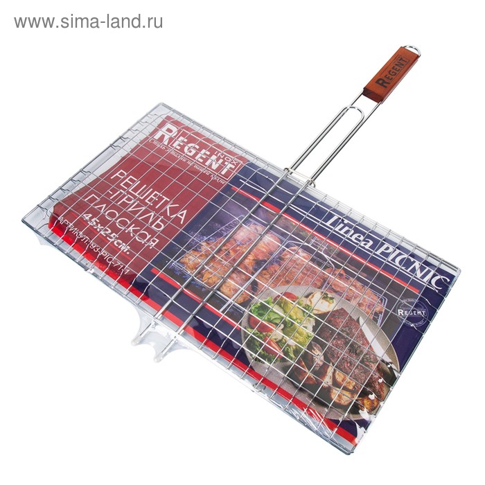

Решетка-гриль Regent inox Picnic, плоская, размер 45х25 см