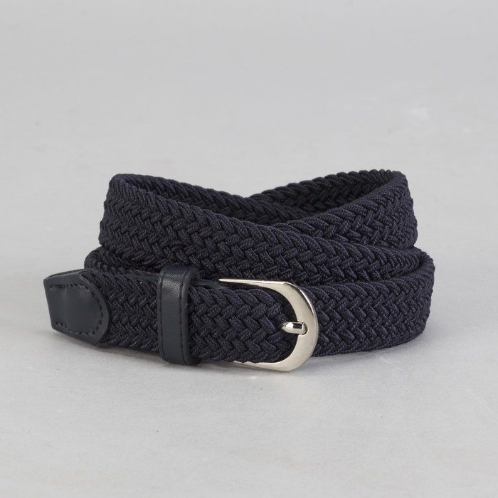 Ремень женский, резинка, пряжка металл, ширина - 2,5 см, цвет синий