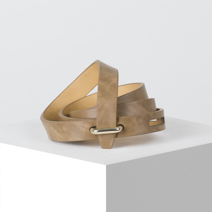 Ремень женский, пряжка золото, ширина - 1,8 см, цвет хаки
