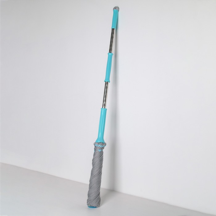 Швабра с отжимом, насадка из микрофибры 180 гр, стальная ручка 135 см