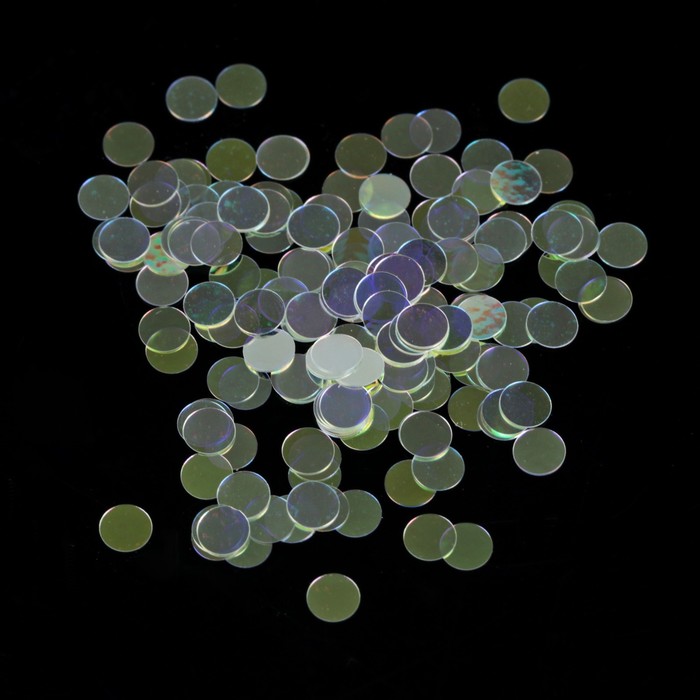 Пайетки "Конфетти" для декора ногтей, 3гр, цвет прозрачный