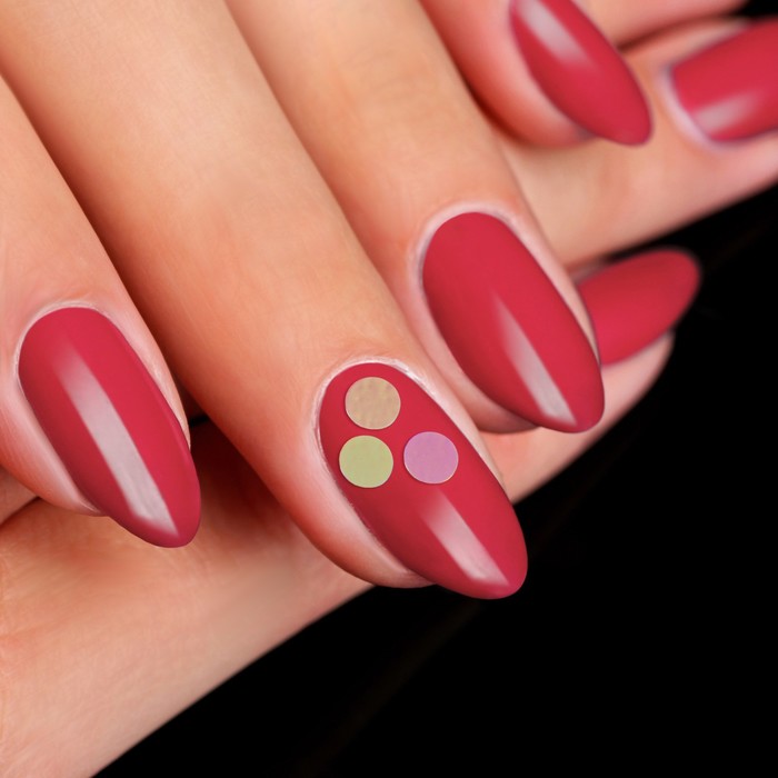 Пайетки "Конфетти" для декора ногтей, 3гр, цвет прозрачный