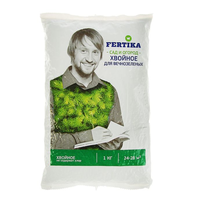 Удобрение Фертика Хвойное для вечнозелёных. Весна 1 кг