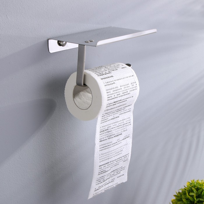 фото Сувенирная туалетная бумага "инструкция к тб", 9,5х10х9,5 см русма