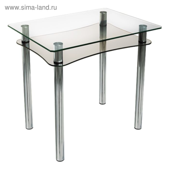 Стол обеденный «Ян 3», прозрачный 779 × 600 × 740 мм обеденный стол эдгар1 прозрачный 1150 × 660 × 740 мм стекло триплекс 5 5