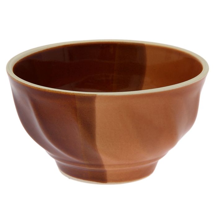 Салатник 0,6 л, коричневый, день-ночь