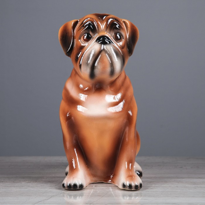 Копилка "Собака Мопс" глянец