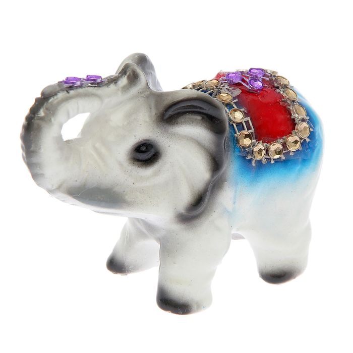 Статуэтка "Слон №2" стразы, 8х3х7 см