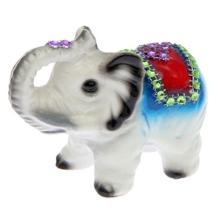 Статуэтка "Слон №3" стразы, 9х4х8 см