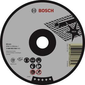 

Круг отрезной по нержавейке BOSCH 2608600093, Expert for Inox, прямой, 115х2 мм