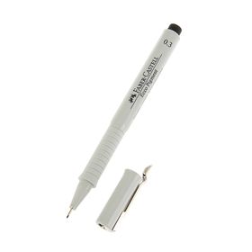 Ручка капиллярная для черчения и рисования Faber-Castell линер Ecco Pigment 0.3 мм, пигментная, чёрная от Сима-ленд