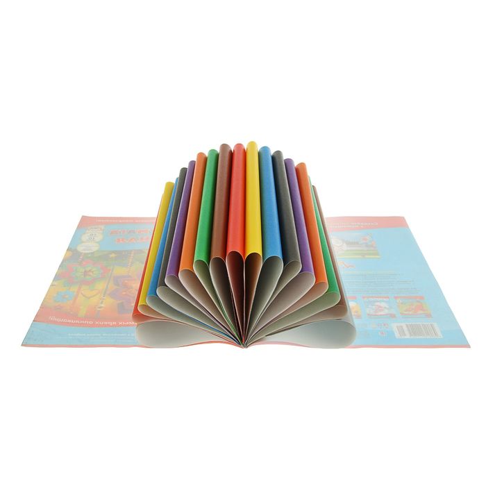 Бумага цветная волшебная А4, 18 листов, 10 цветов "Звездочки-Сердечки"