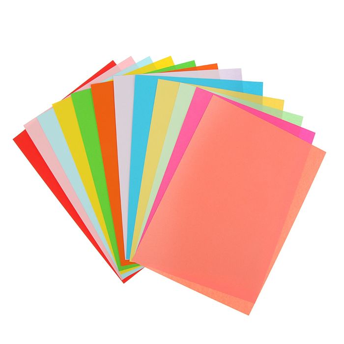Бумага цветная тонированная А4, 12 листов, 12 цветов "Цветное оригами"