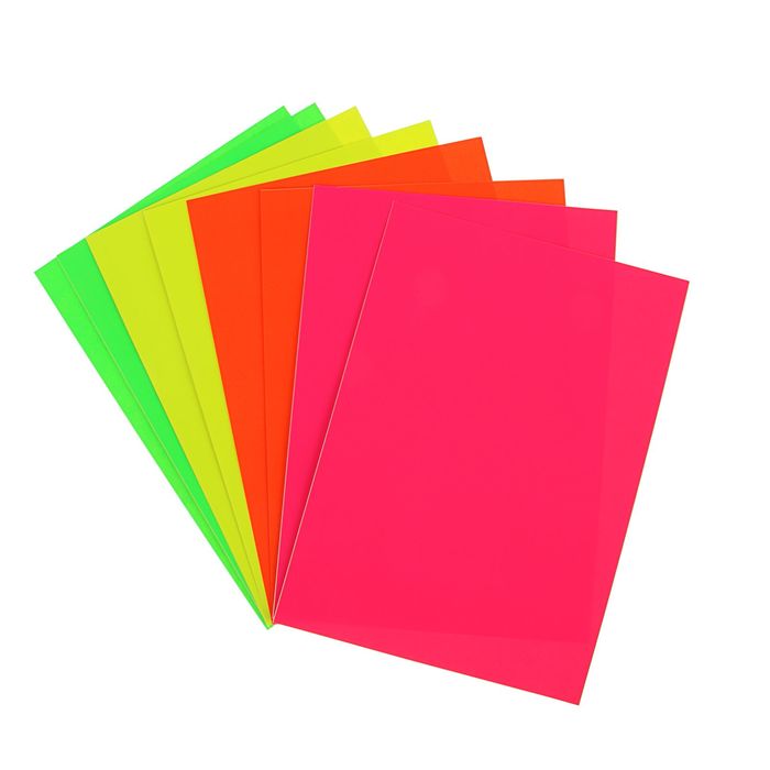 Бумага цветная самоклеящаяся А4, 8 листов, 8 цветов "Колибри"