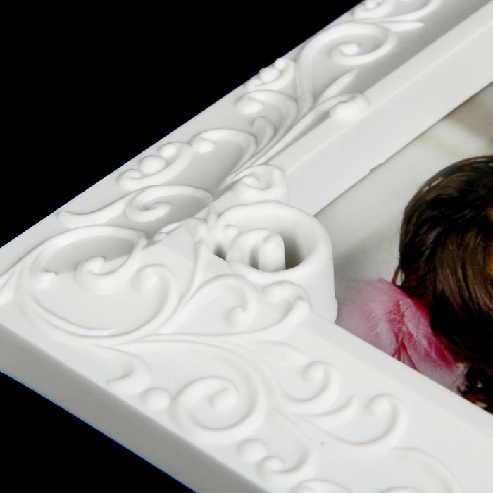 Фоторамка на 5 фото 20х15 см, 13х18 см, 9х13 см, 8х8,5 см "Ажур" белая