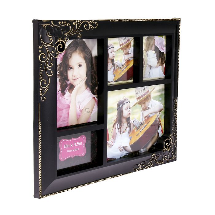 Фоторамка "Ажур" на 5 фото 20х15 см, 13х18 см, 9х13 см, 8х8.5 см