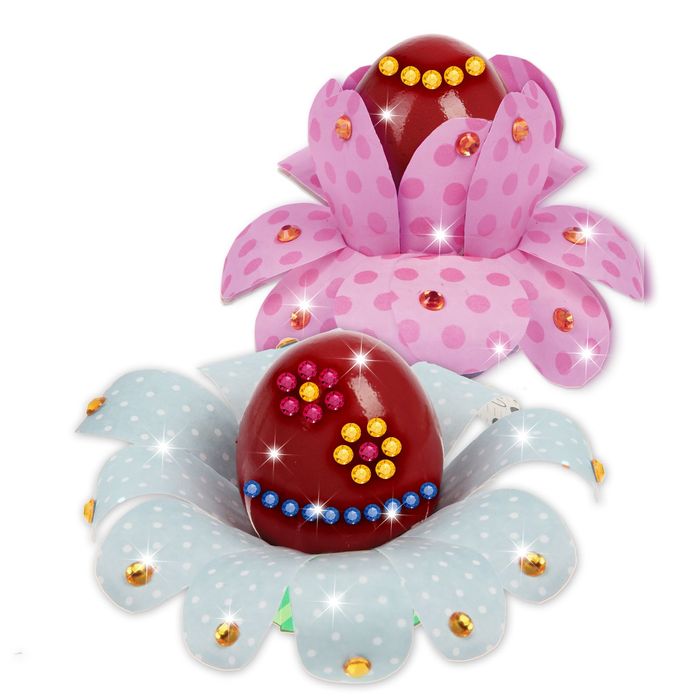 Набор для создания пасхального украшения "Цветочки" + стразы