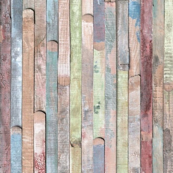 Самоклеящаяся пленка Цветные доски 0,45x15 м