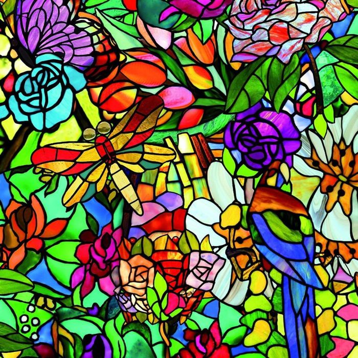 Самоклеящаяся пленка Витраж цветной 0,45x15 м