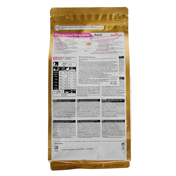 Сухой корм RC Westie Adult для вест-хайленд-уайт-терьера, 1.5 кг
