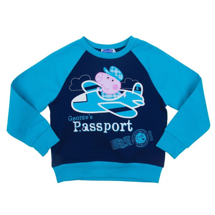 Джемпер (толстовка) для мальчика, рост 104 см (60), цвет синий/бирюзовый ZB 09199-GB1