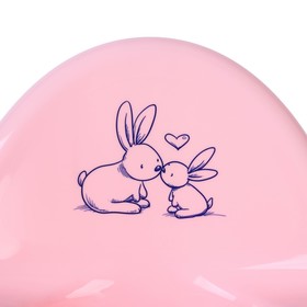 Горшок детский музыкальный «Кролики», цвет розовый от Сима-ленд