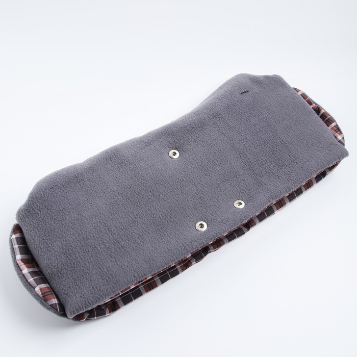 Муфта для рук флисовая, на кнопках, цвета МИКС