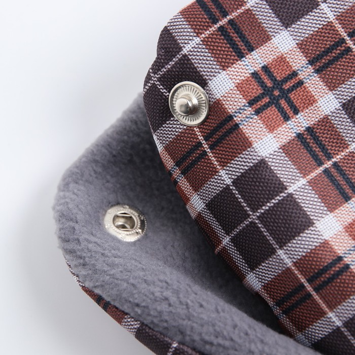 Муфта для рук флисовая, на кнопках, цвета МИКС