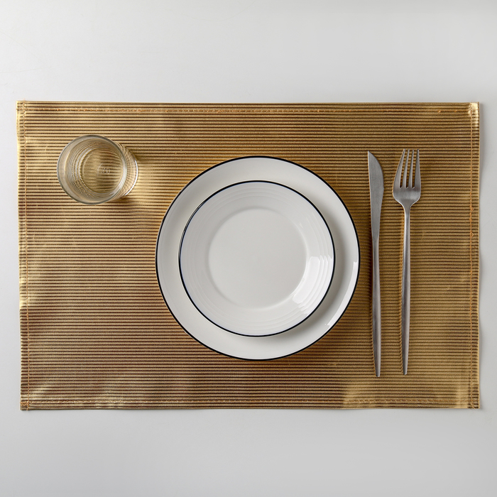 Салфетка кухонная "Глянец" 45х30 см, цвет золотой