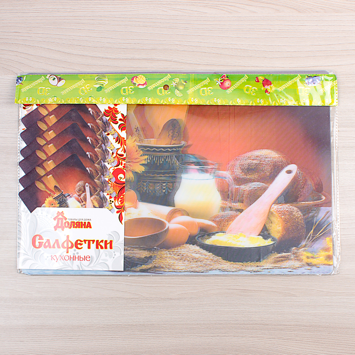 Набор салфеток кухонных Real 3D